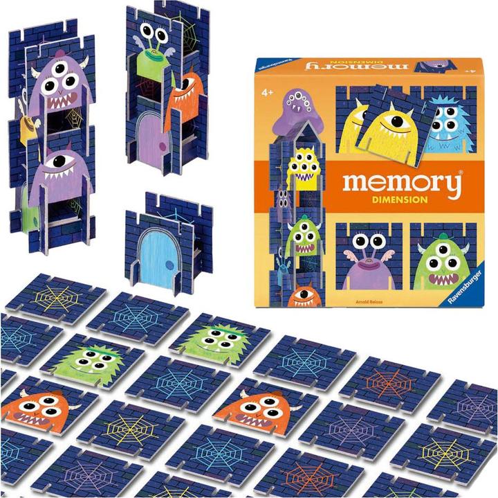Produktbild Ravensburger 22467 - memory® Dimension. Der Spieleklassiker memory® mit attraktivem Mehrwert. Für (Deutsch, Spanisch, Französisch, Niederländisch, Italienisch, Portugiesisch, Englisch)