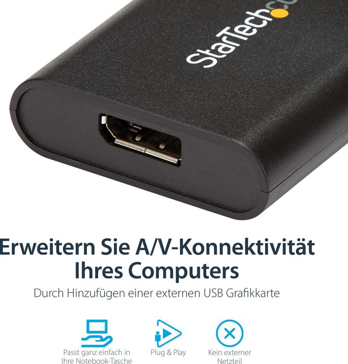 Actual product image StarTech USB 3.0 — DisplayPort (USB 3.0, 20 cm)