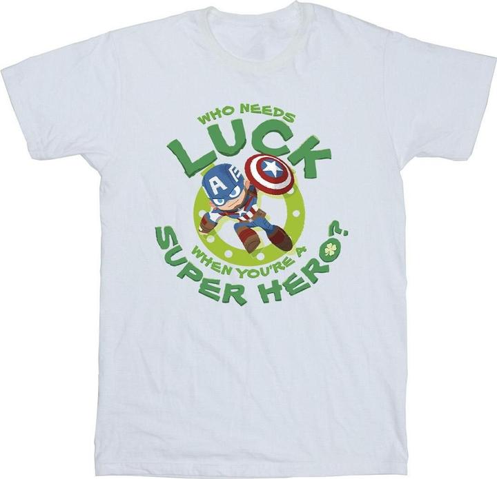 Produktbild St Patrick's Day Captain America Luck TShirt (L)