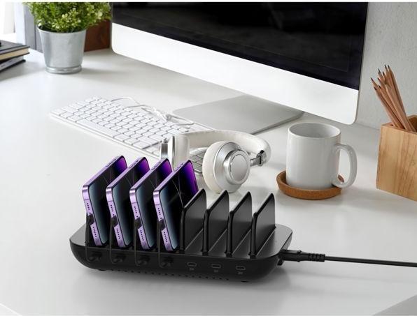 Produktbild Conceptronic Ladegerät 7Port 160W,7xUSB-C, PD 3.0 schwarz (160 W)