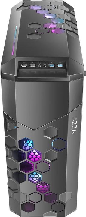 Actual product image Azza Geh Fulltower ATX Storm 6000B ARGB(Win-Glass,4xRGB)2xUSB (ATX, E-ATX, mATX)