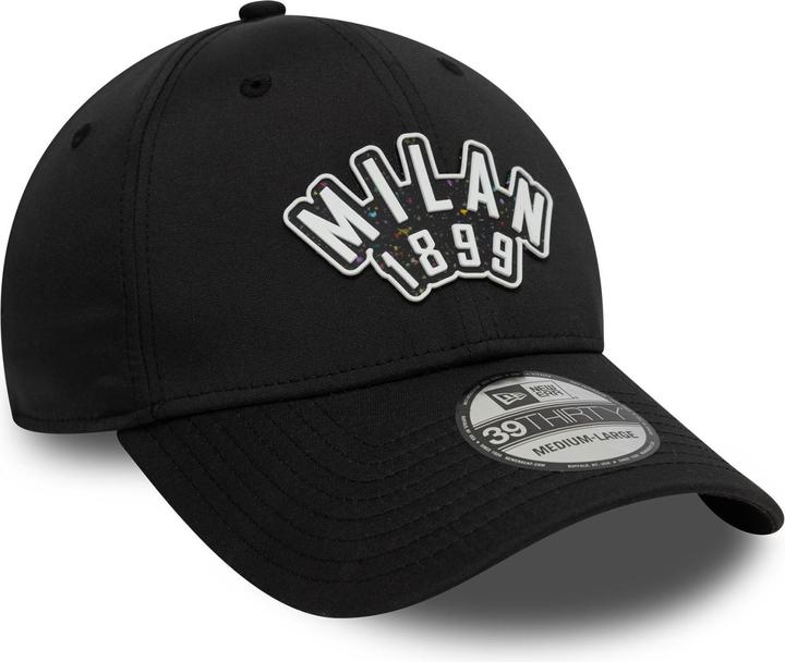 Produktbild New Era 39Thirty Stretch Cap RUBBER AC Mailand schwarz - L/X (L)