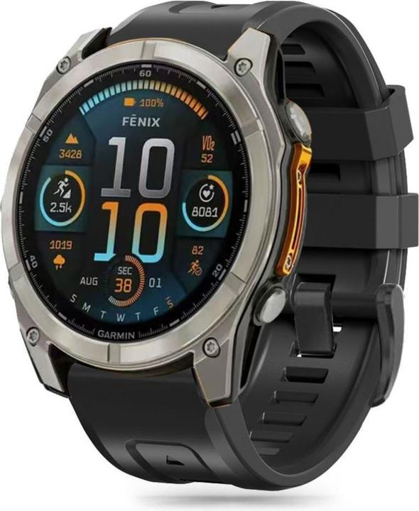Produktbild Tech-Protect Silicone Strap for Garmin Fenix 5X / 5X Plus / 6X / 6X Pro / 7X / 8 (51 mm) - Black (TPU)