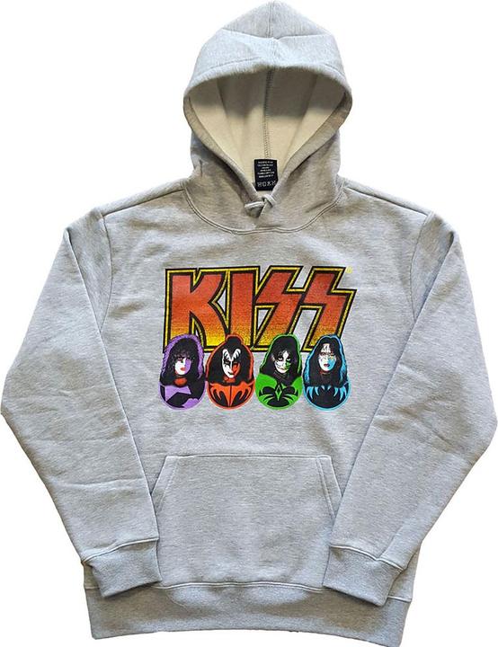 Immagine prodotto KISS Logo, volti e icone (felpa con cappuccio) (M)