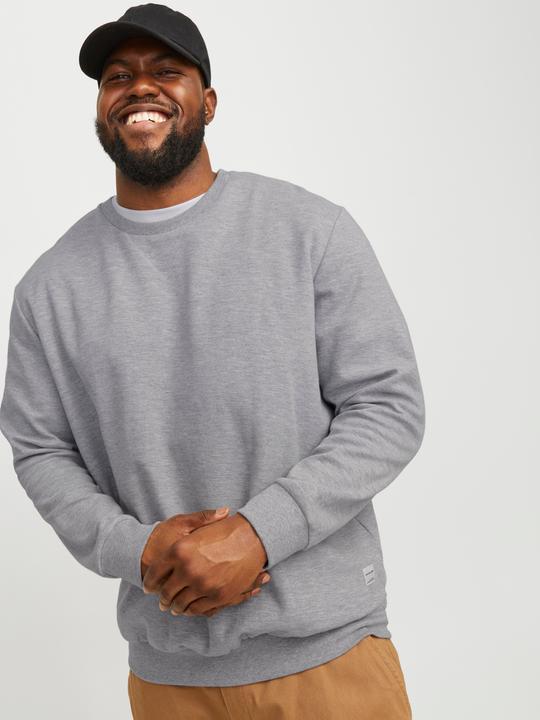 Produktbild Jack & Jones Plus Size Einfarbig Sweatshirt mit Rundhals Sweatshirt mit Rundhals (8XL)