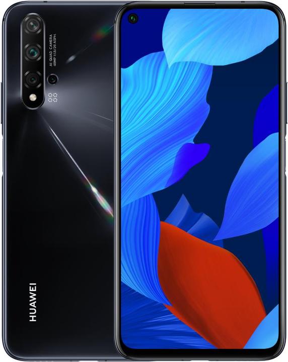 Produktbild Huawei Nova 5T (128 GB, Black, 6.26", Dual SIM, 48 Mpx, 4G)