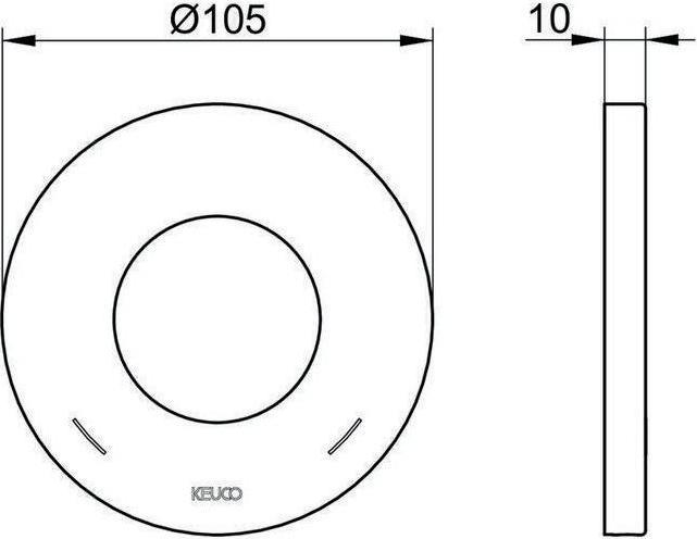 Actual product image Keuco Wall rose IXMO f IXMO Vent u Thermostatic shower mixer