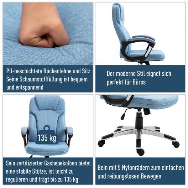 Produktbild Vinsetto Bürostuhl mit Wippfunktion