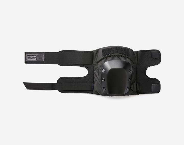 Actual product image Decathlon Adult 3-Piece Skateboarding Protector Set Pad500 Black (S, Unique specimen)