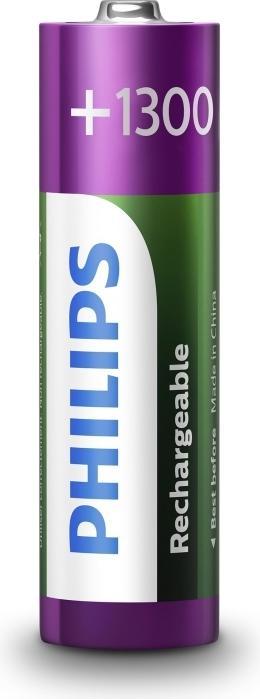 Actual product image Philips Akku Rechargeable (4 pcs., AA, 1300 mAh)