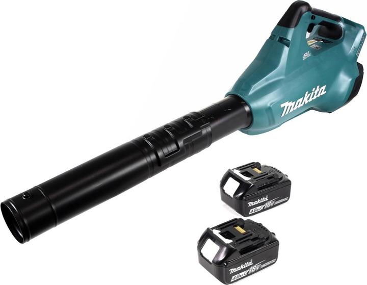 Produktbild Makita DUB 362 M 2x18 Volt Akku Laubbläser Akku-Gebläse + 2x 4 Ah Akku - ohne Ladegerät (Akkubetrieb, Laubsauger)