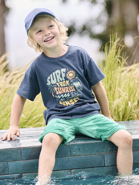 Actual product image Vertbaudet Jungen T-Shirt mit grafischem Print, Recycling-Baumwolle (140)