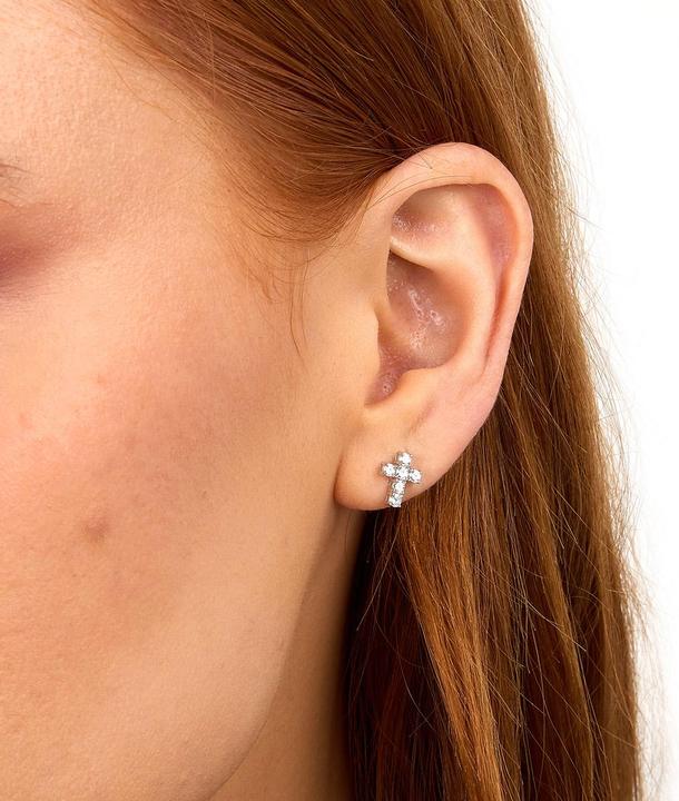 Produktbild Morellato - Matching Silver Tesori Cross Earrings SAIW217 (Silber 925)