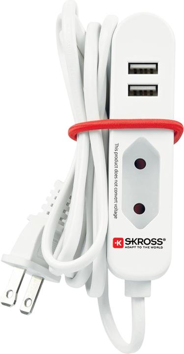 Produktbild Skross Travel Station (3 x, Typ 11, USB-A, 1.50 m)