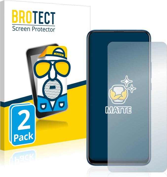 Actual product image BROTECT Anti-glare screen protector matt (2 Piece, Huawei Y9 Prime (2019))