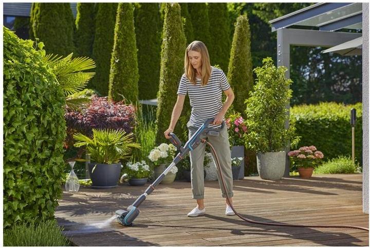 Actual product image Gardena Cordless multi cleaner Aqua Brush Patio 03/18V P4A solo (Rechargeable battery operated)
