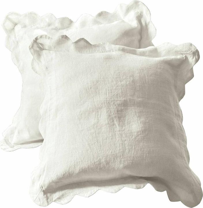 Image du produit Loberon Housse de coussin (set de 2) Fontienne blanc (40 x 40 cm)