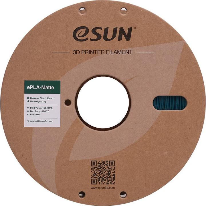 Actual product image eSUN ePLA Mat Morandi Green Filament 1.75mm 1Kg (PLA, 1.75 mm, 1000 g, Green)