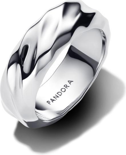 Pandora Gewellter Breiter Band Ring