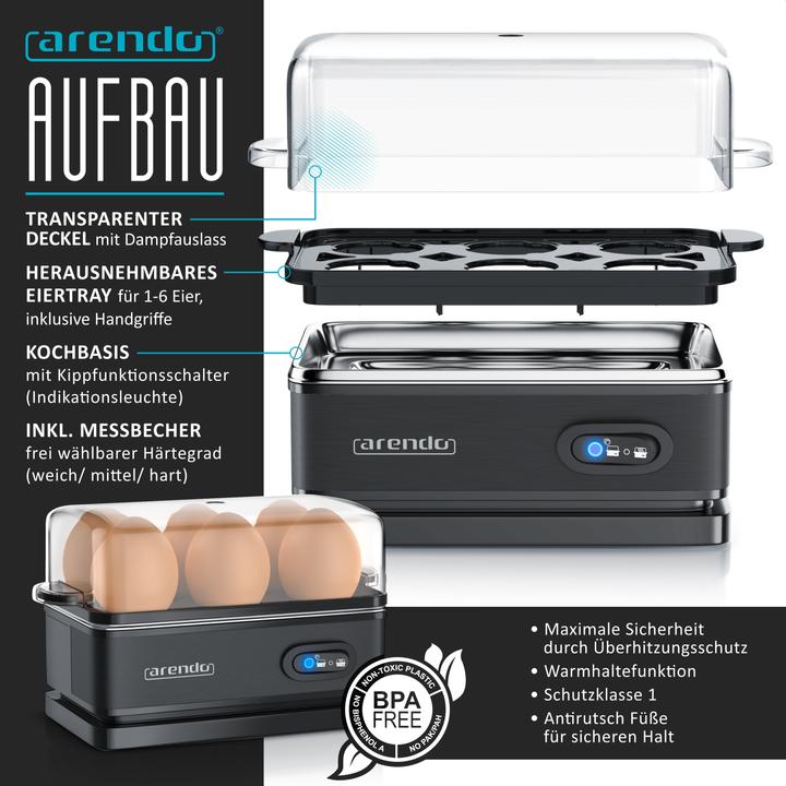 Produktbild Arendo Frühstücks Set Wasserkocher