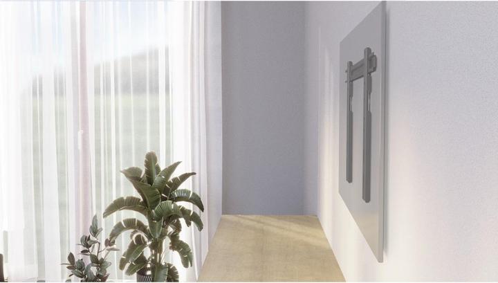 Actual product image Hama TV wall bracket Ultraslim rigid, 229 cm (90") up to 80 kg, extra flat, Anth. (Wall, 90", 80 kg)