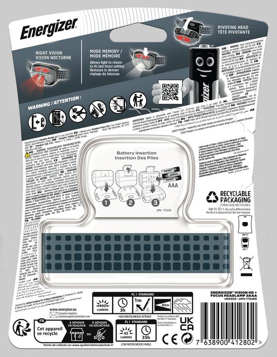 Image du produit Energizer Vision HD+ Focus (180 lm)
