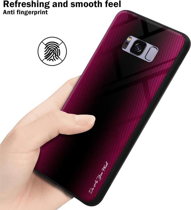 Produktbild Cadorabo TPU Gestreiftes Glas Cover (Samsung Galaxy S8+)