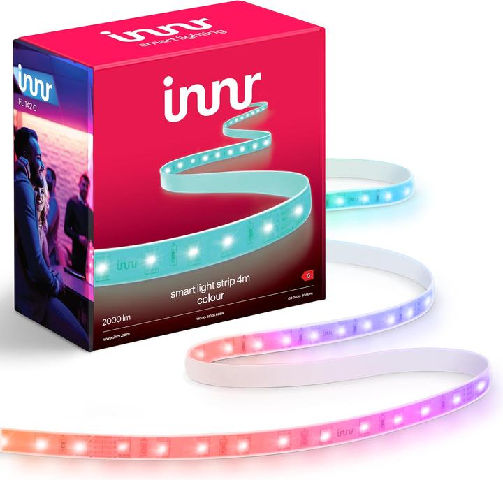 Innr Smart Flex light strip 4m - Colour - Zigbee (RGBW, 400 cm, Indoor)