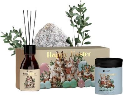 Produktbild Hiskin SET Happy Easter świeca sojowa Chocolate Eggs 200ml + dyfuzor zapachowy Garden Party 100ml