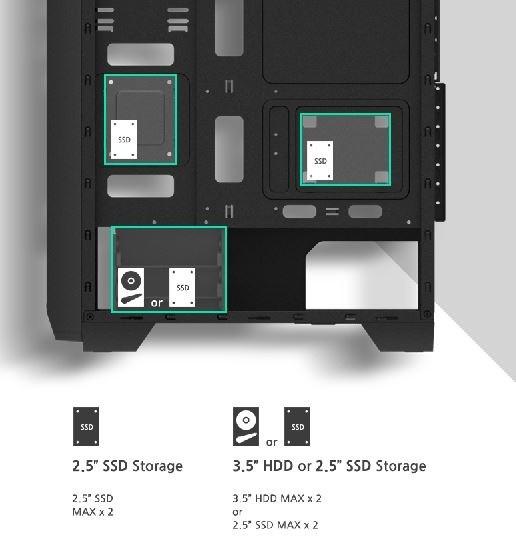 Actual product image Zalman S2 TG (ATX, mATX, Mini-ITX)