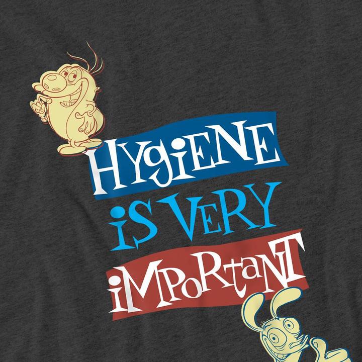 Actual product image Ren & Stimpy Unisex Adult Hygiene Is Very Important T-Shirt (M)
