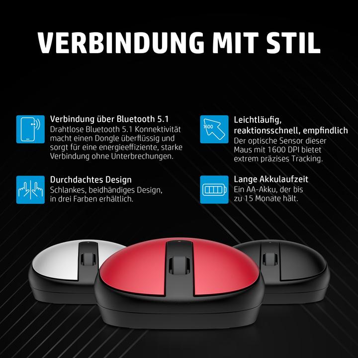 Produktbild HP 240 Bluetooth Mouse White (P) (Kabellos)