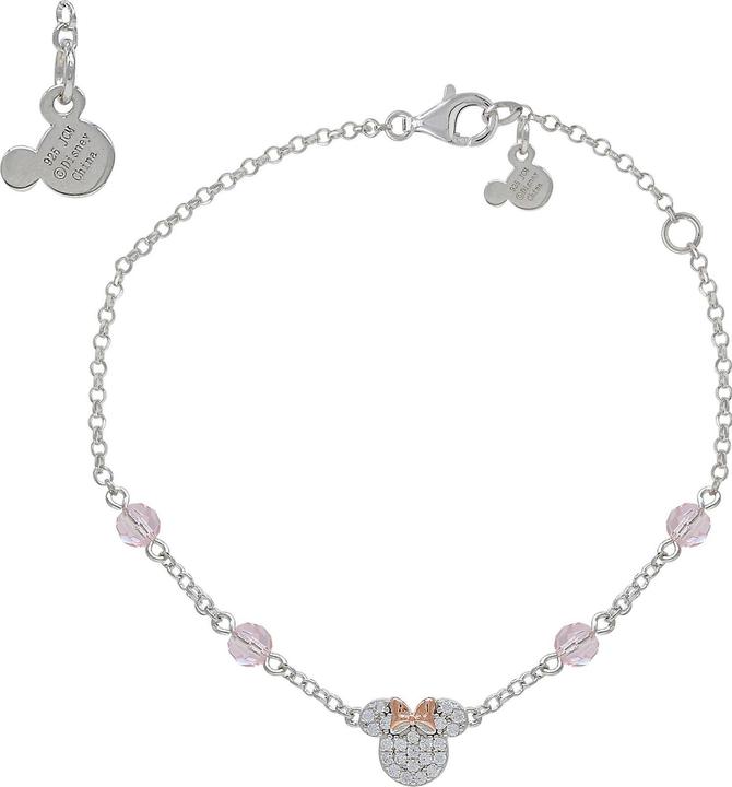 Produktbild Disney Charming Silver Minnie Mouse Bracelet BS00010TZWL-55 (14 cm, 925er Silber)