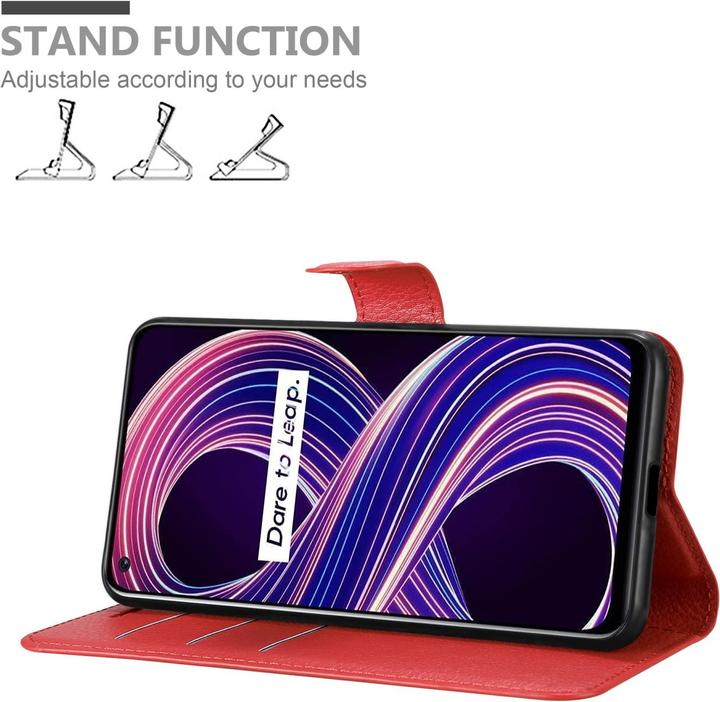 Produktbild Cadorabo Book Stand Hülle für Realme 8 5G / V13 / Q3 / Q3i / Narzo 30 5G (Realme Narzo 30 5G, Realme V13, Realme Q3i 5G)