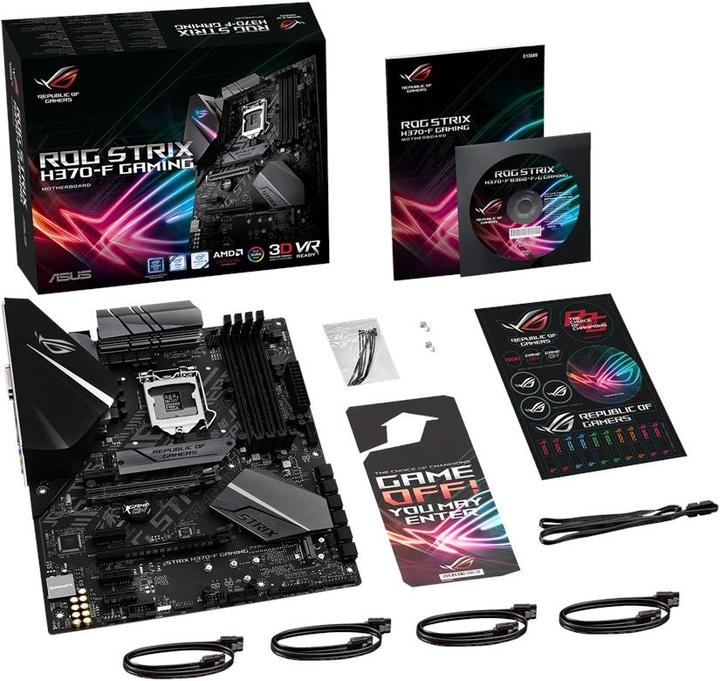 Actual product image ASUS Rog Strix H370-F Gaming (LGA 1151, Intel H370, ATX)
