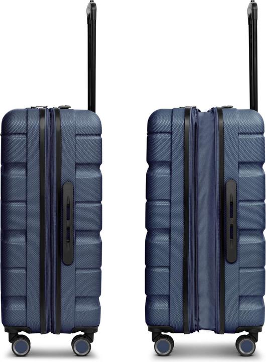 Actual product image Franky Munich 4.0 4-wheel suitcase set, 3-piece with stretch fold (199 l, XL (from 140l))