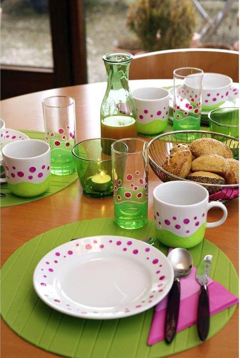 Image du produit Marabu Crayon de peinture pour porcelaine et verre (Vert clair, Orange, Jaune, Bleu, Rouge, 5 x)