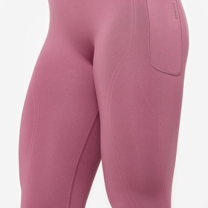 Actual product image Domyos Sports leggings ladies high waist push-up - purple (XS)