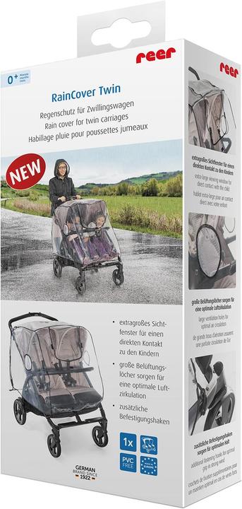 Produktbild Reer Regenverdeck Zwillingswagen