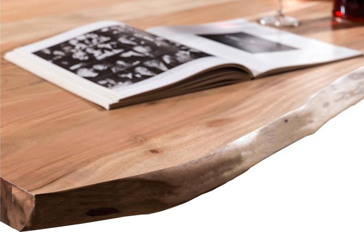 Image du produit SIT Möbel Table en bois massif Ux3.6 acacia naturel-noir antique (180 x 90 x 76 cm)