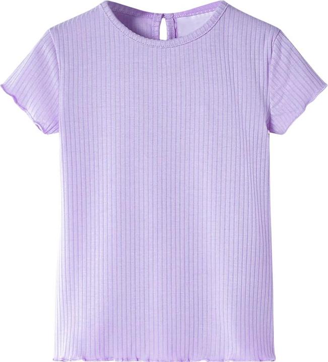 Actual product image VidaXL Children's T-shirt purple 140,Material: 95 % cotton. 5 (140)