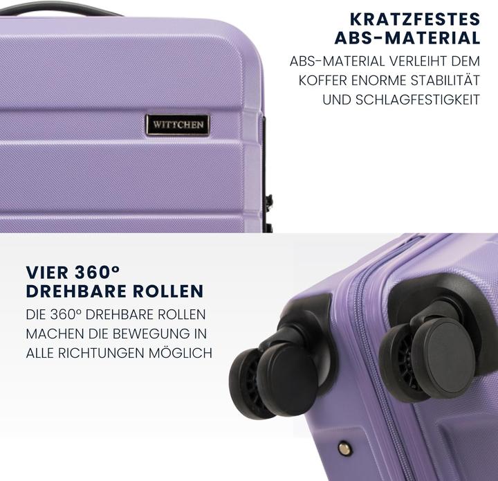 Actual product image Wittchen 4-teiliges Koffer-Set (Hand luggage (up to 50 litres), M (50 - 90l), L (90 - 115l))
