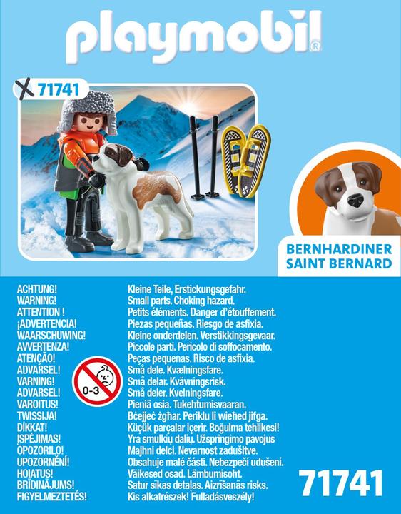Actual product image Playmobil Hiker with St Bernard dog (71741, Playmobil My Life)