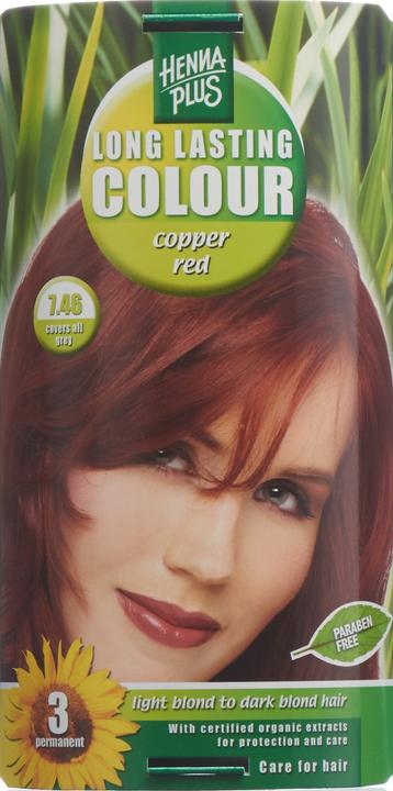 Image du produit Hennaplus Une couleur qui dure longtemps (7,46 Rouge Cuivre)