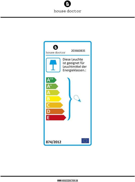 Label énergétique House Doctor Petit compagnon (E27)