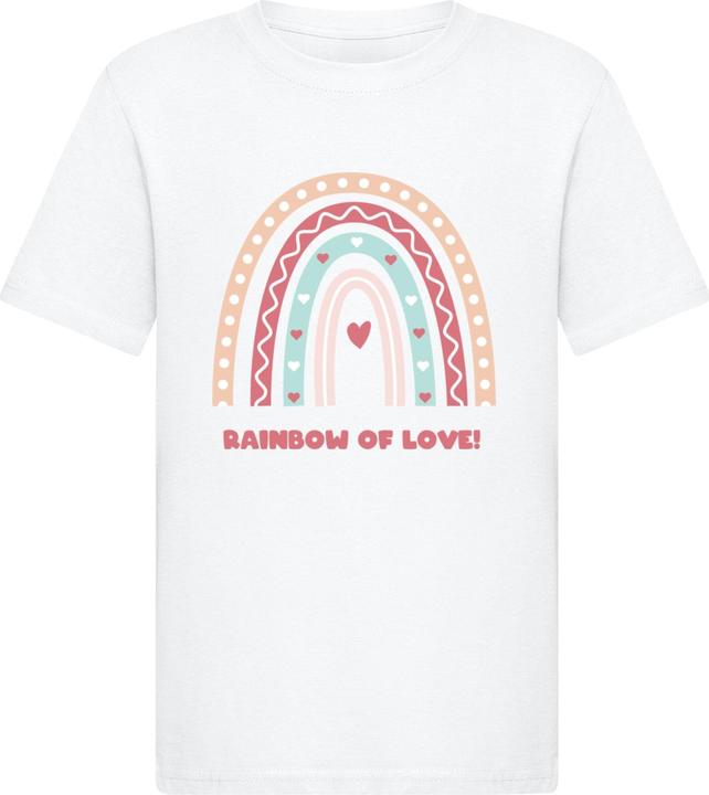 Immagine prodotto Merchcode Kids Rainbow of Love - Basic Tee - 185139 (158)