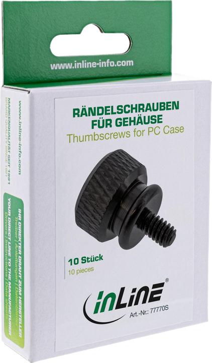 Image du produit Aquatuning Vis à oreilles pour le logement du bigpack noir (10 pièces)