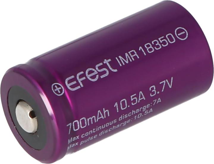 Image du produit Efest IMR18350 (Pluspol erhöht) (1 pcs, 18350, 700 mAh)