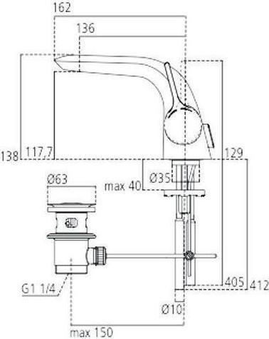 Image du produit Ideal Standard Mitigeur monocommande pour lavabo MELANGE