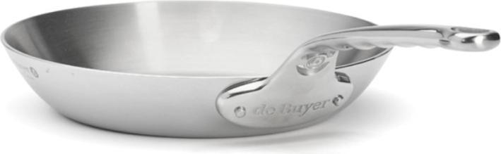 Actual product image de Buyer Affinity frying pan uncoated induction (24 cm, Frying pan, Stainless steel)